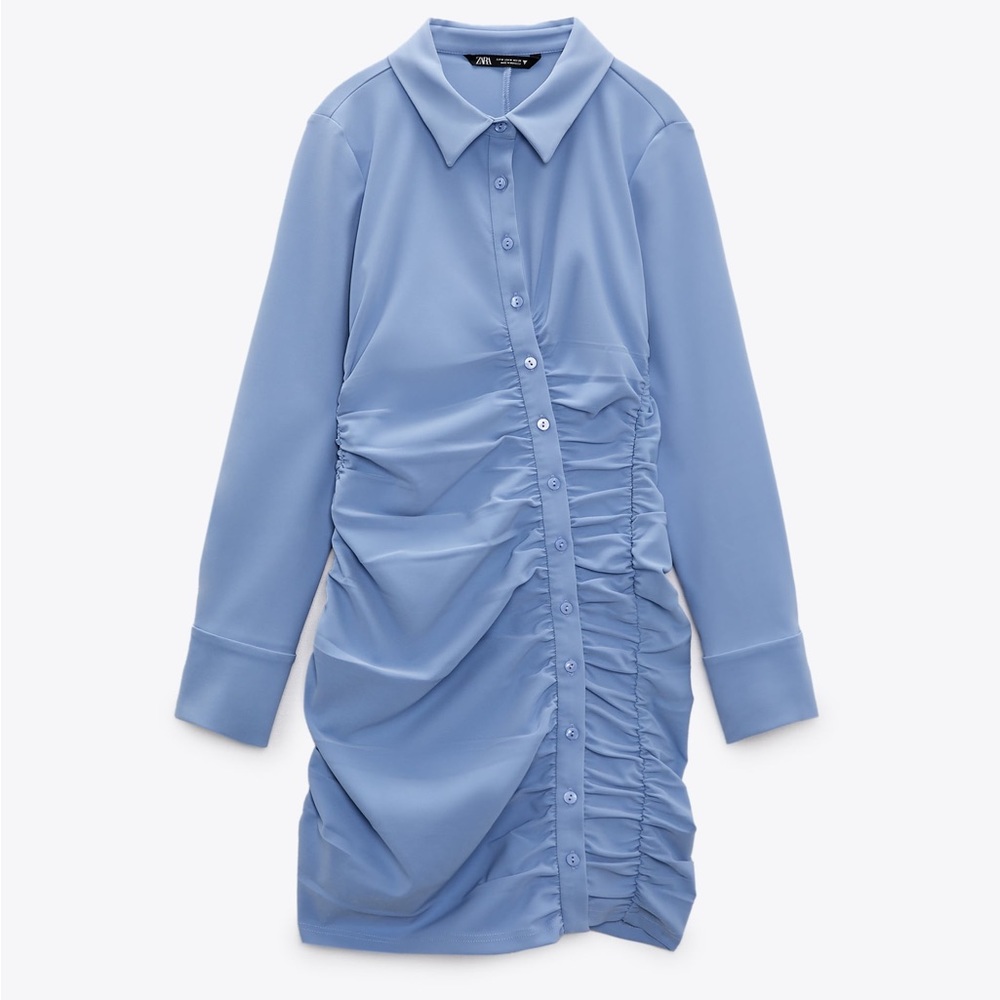 Zara Draped Shirtdress -XS